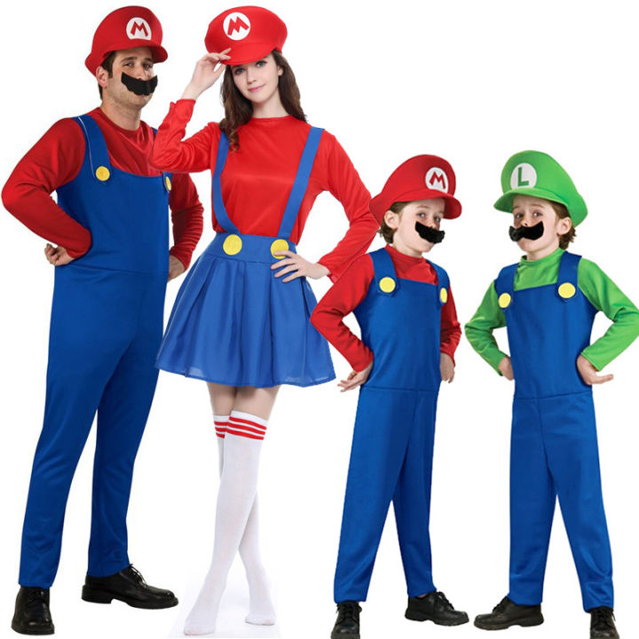 Super Mario Costumes for Halloween Performance Wear | Lazada PH