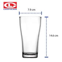 แก้วใส 13.5 oz (LG22) แก้วทรงยาว แก้วเบียร์ แก้วเบียร์คราฟต์ แก้วยาว Luckyglass 12ใบ : Tablespoonstore