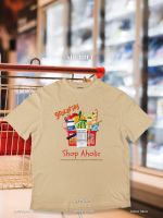 Sherbetteeshopเสื้อยืดลาย Shop Aholic