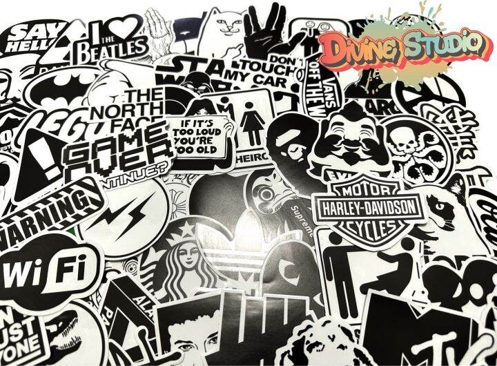 พร้อมส่ง-สติ๊กเกอร์-sticker-พื้นใส-100-ชิ้น-สติกเกอร์ตกแต่ง-กันน้ำ-sticker-transparent-100-pcs-สติ๊กเกอร์ติดกระเป๋าเดินทาง