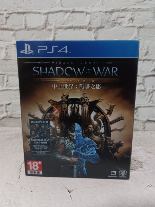 แผ่นเกมส์ps4-middle-earth-shadow-of-war-gold-edition-กล่องเหล็ก-มือสอง