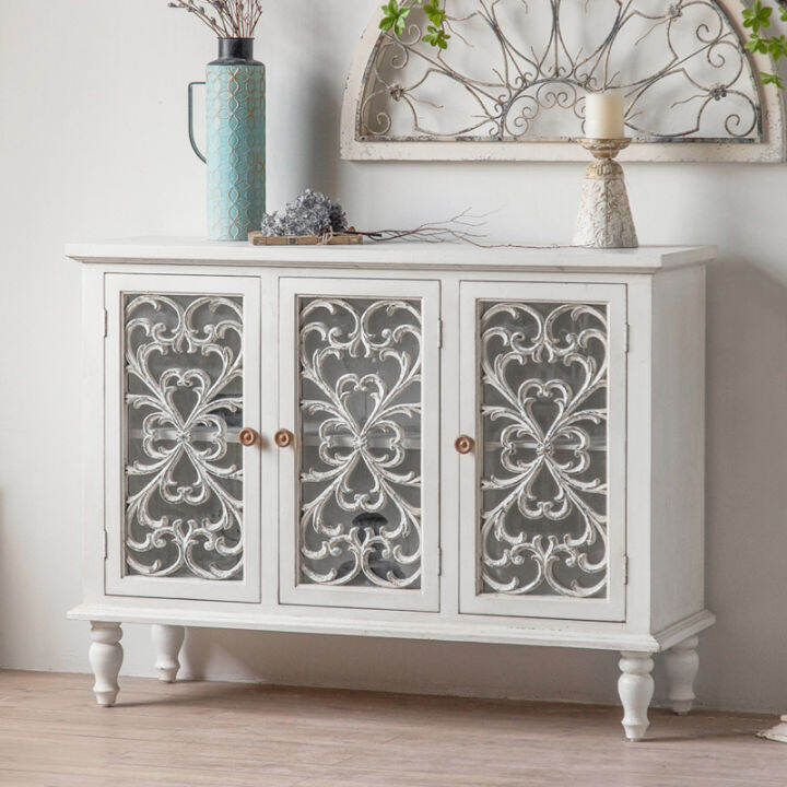 Entrance Door Facing Hallway Wall Side Vintage Carved