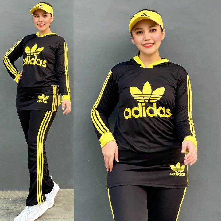 Setelan Baju Senam Aerobic Zumba Gym Fitness Olahraga Panjang Muslim