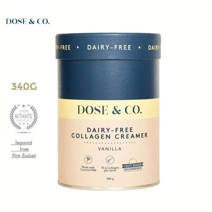 Dose & Co. Dairy Free Collagen Creamer ( Vanilla Flavor 340g ) By