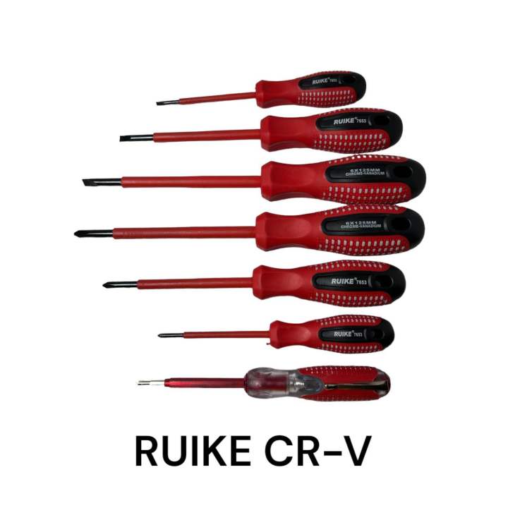 ruike-7653-ไขควงช่างไฟฟ้า-อีเลคทรอนิค-แท้-รับแรงดันกระแสไฟฟ่า-ถึง-500ac-7-ตัว-ชุด