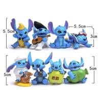 โมเดล สติช stitch เซ็ต 8 ตัว