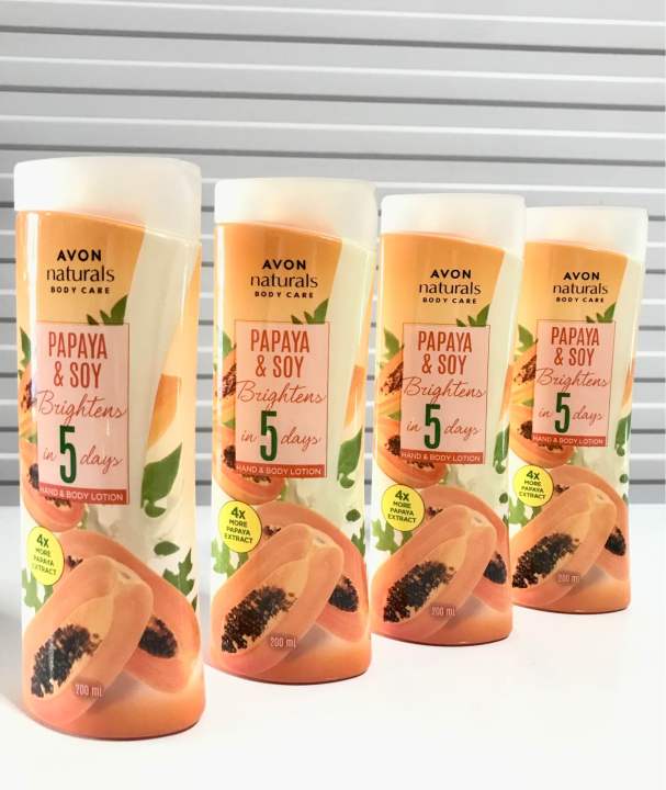 Avon Naturals Papaya And Soy Hand And Body Lotion 200ml Lazada Ph