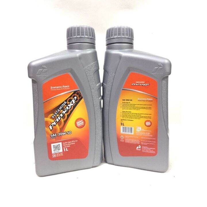 OLI PRIMA XP PERTAMINA 1LITER SAE 20W-50 | Lazada Indonesia