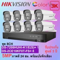 HIKVISION DS-2CE10KF0T-FS+DS-7208HUHI-K1/E(S)เลนส์ 2.8