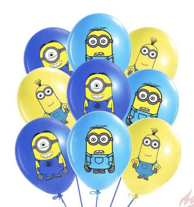 Ready Stock Minion Despicable Me 12inch Latex Balloons Minions 12 