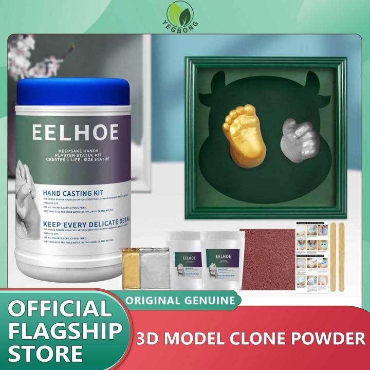 EELHOE 3D Handmade Hand Mold Casting Clone Powder Kit DIY Couples Hand