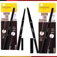 LIFEFORD PARIS BROW THE CROWN ไลฟ์ฟอร์ด ปารีส โบรว์ เดอะ คราวน์ ดินสอเขียนคิ้วออโต้ แบบ 2 in 1 เขียนง่าย นุ่มลื่นไม่บาดผิว เม็ดสี แน่นคมชัด ตกแต่งโครงคิ้วได้ง่ายมาพร้อมกับไฮไลท์เพิ่ม ความสดใส ยกคิ้วให้เด่นชัด มีมิติสะกดทุกสายตา