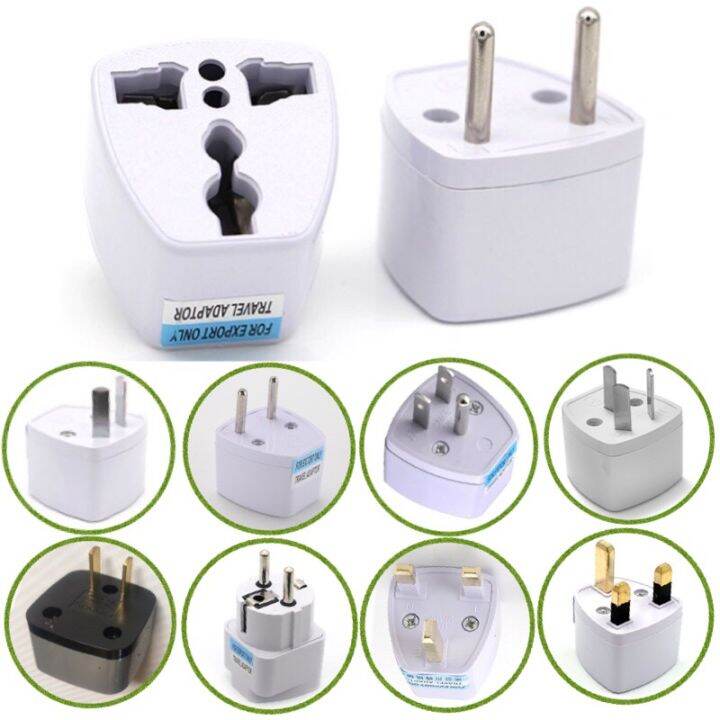 หัวแปลง ปลั๊กไฟ ทั่วโลก Universal Plug Adapter For Cn Jpn Uk Kr Us Eu Ger  Au จีน ญี่ปุ่น อังกฤษ เกาหลี เป็นปลั๊กไทย | Lazada.Co.Th