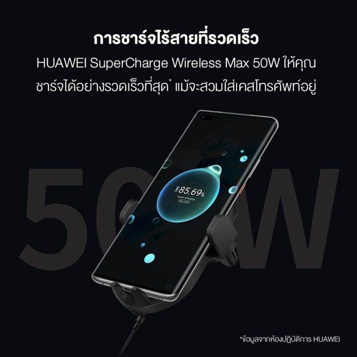 HUAWEI Ck030 SuperCharge Wireless Car Charger (50W) สมาร์ทแก็ตเจ็ต