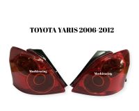 ไฟท้าย ไฟท้ายแต่ง LED TOYOTA YARIS 2006 2007 2008 สีแดง ยาริส