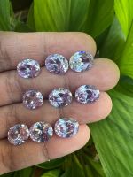 CZ Diamond Oval Colors-(Lavender, Black, Orange Red, Amethyst, Pink, Olive). Sizes- (6x4, 7x5, 8x6, 9x7, 10x8, 9x11)