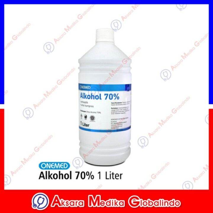 ALKOHOL 70% ONEMED 1 LITER/ ALKOHOL 95% ONEMED 1 LITER | Lazada Indonesia