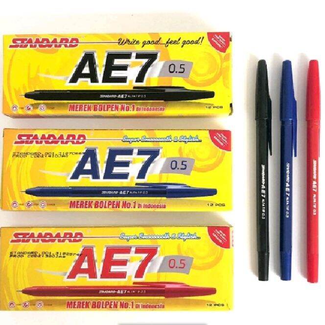 Pulpen Standard Ae7 Hitam | Lazada Indonesia