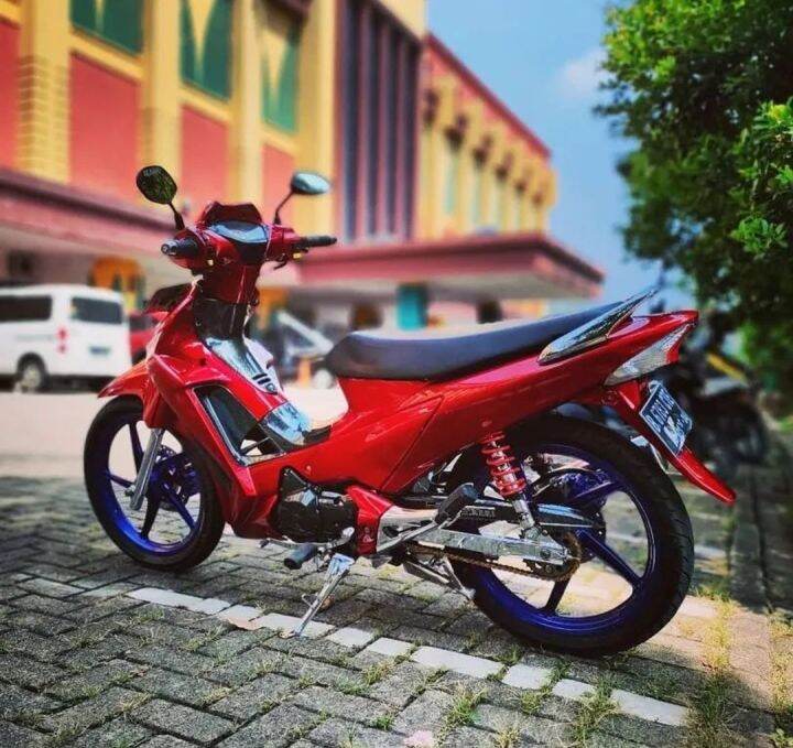 Cover Body Supra X 125 Batman Fullset Halus Merah Ferari , Cover Body ...