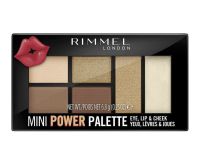 แท้100%?? Rimmel Mini Power Palette, For Eye, Lip &amp; Cheek, 002 Sassy