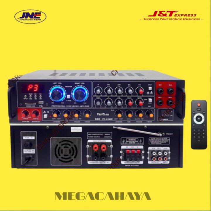 Amplifier Karaoke Bluetooth Equalizer Subwoofer Firstclass Audio