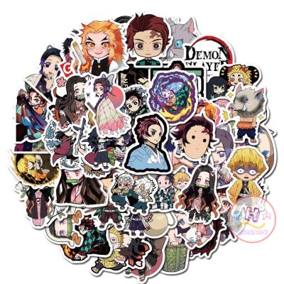 Sticker สติ๊กเกอร์ ดาบพิฆาตอสูร H 14 50ชิ้น ดาบพิฆาต ทันจิโร่ ดาบอสูร Demon slayer ผ้าคลุม เนะสึโกะ เนสึโกะ เซนเนสึ ดาบ