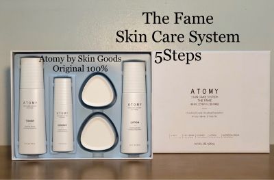 The Fame Skin Care System 1Set 5Steps เดอะเฟม สกินแคร์ ซิสเต็ม ชุดบำรุงผิวหน้า 5ขั้นตอน เพื่อโครงสร้างผิวที่แข็งแรง ช่วยปลอบประโลมผิวที่ถูกทำลาย ส่งต่อสารอาหารให้กับผิว ให้กลับมาเปล่งประกายมีชีวิตชีวา ด้วยสารสะกัดจากธรรมชาติปลอดภัยแม้ผิวแพ้ง่าย