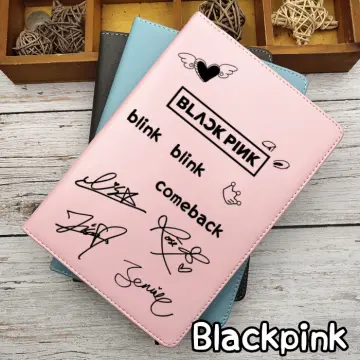 6 Pieces/Set BlackPink Retractable Gel Pen 0.5mm Black Ink Korean Girl  Group Black Pink Cute Girl Press Pen For Office Student Learning Stationery  Test Pen