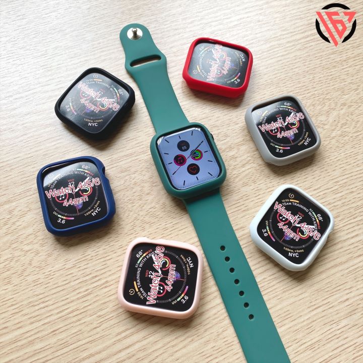 Ốp silicone cho iwatch seri 8/7/6/5/4/3/2/1/SE, và đồng hồ thông ...