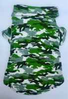 CAMOUFLAGE SHIRT เสื้อลายพราง ผ้ายืด น้องหมา แมว สัตว์เลี้ยง L Dog Clothes Pet Dress Cat Costume ใส่ประกวด ใส่อที่ยว สวย หล่อ เร้าใจ