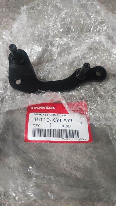 GENUINE HONDA ORIGINAL PARTS BRAKET COMP L FR(45110-K59-A71) FOR HONDA ...