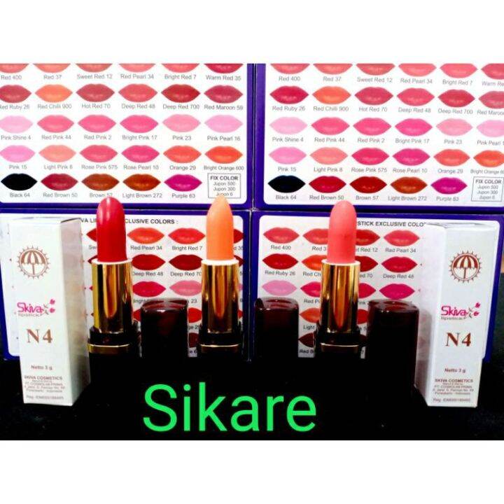 LIPSTIK SKIVA N4 400 500 600 ORIGINAL Lazada Indonesia