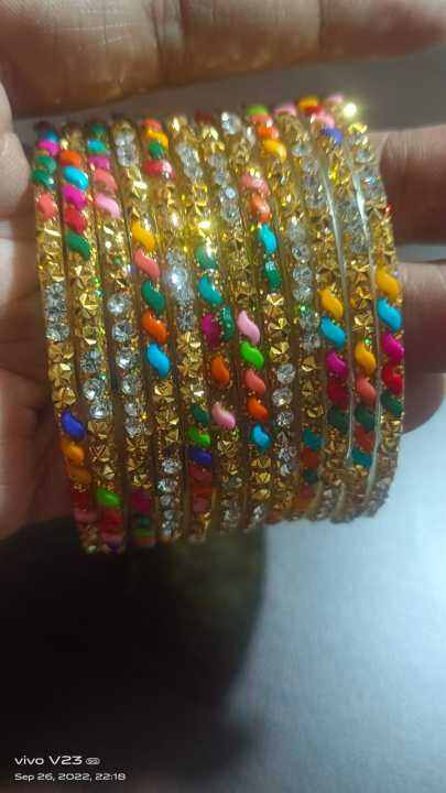 Beautiful kach bangles dabbi wali 12 pieces | Lazada PH