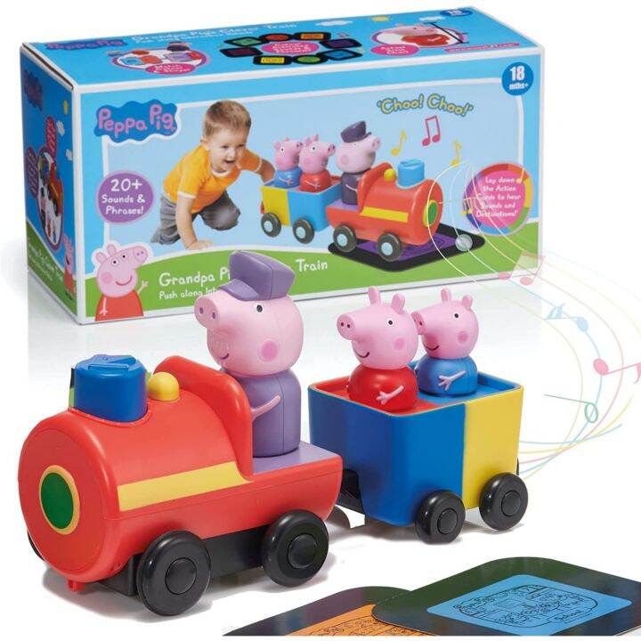 Peppa's pig peppa grandpa pigs clever train original Lazada Indonesia