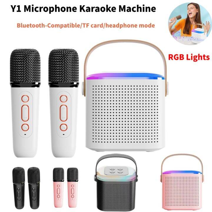 📻【Readystock】 + FREE Shipping 📻 Y1 Mini Karaoke Microphone with Speaker ...