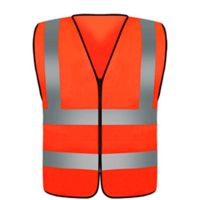 เสื้อกั๊กสะท้อนแสง/reflective vest/พร้อมส่ง/ไม่มีกระเป๋าหน้า