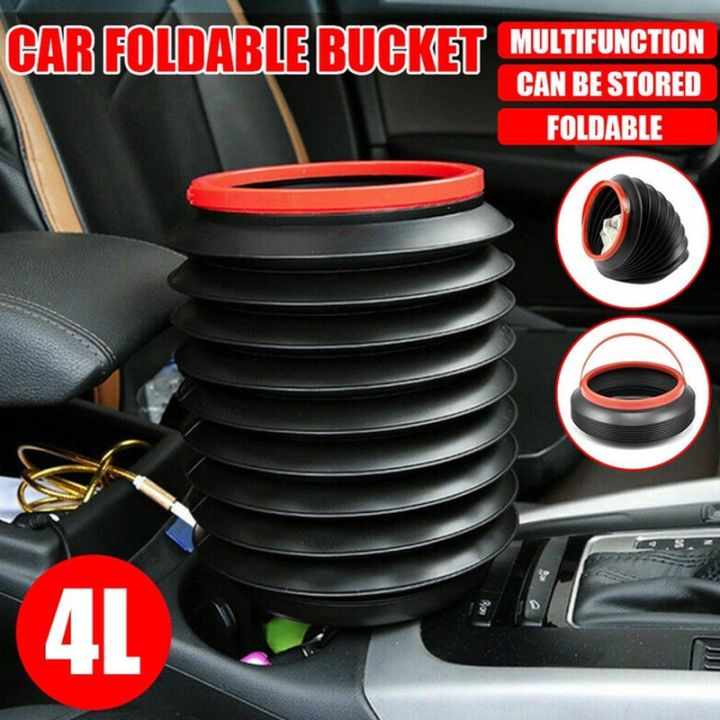 Car Portable Collapsible Trash Can Retractable Water Bucket Bin Fishing  Outdoor 