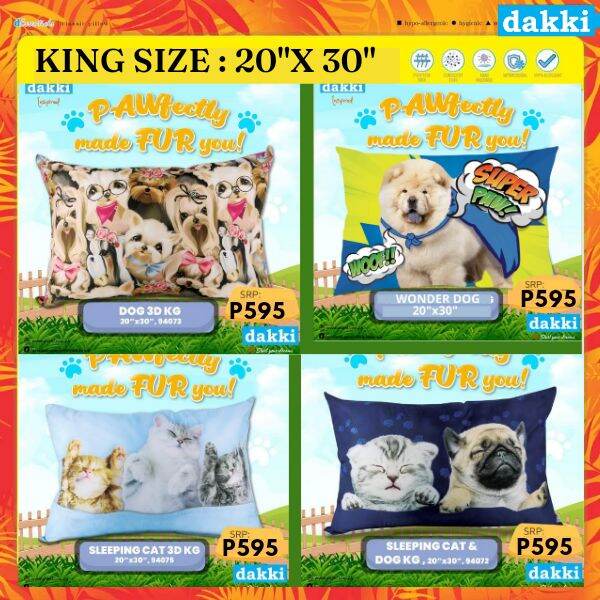 DAKKI King Size Pillow 20"x30" (Reg.Price 595) Lazada PH