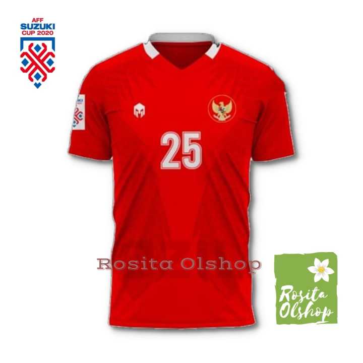 Kaos Jersey Timnas Indonesia Home 2020 2022 Bisa Request Nama Dan Nomor