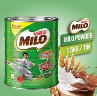 ไมโล Milo Activ-go Chocolate Malt Powder Tin ผงเครื่องดื่มไมโล ชงดื่ม แบบกระป๋องยักษ์สุดคุ้ม ขนาด1.5KG สินค้านำเข้า