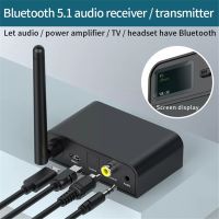 Bluetooth 5.0 Receiver SPDIF AUX RCA ขนาด3.5มม.อะแดปเตอร์ไร้สายสำหรับทีวี PC คู่2หูฟัง