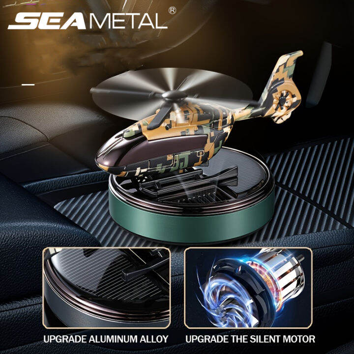 SEAMETAL Aircraft Model Car Aromatherapy Solar Air Fresheners Auto