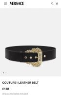 เข็มขัดVersace Jeans Couture Baroque-Print Buckle Belt