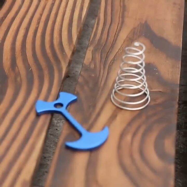 Tool tent pegs Outdoor Awning Fixed Nails Spring Fishbone Anchor Adjustable Buckle Deck Stakes