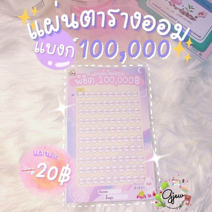 ชุดซองใส่แบงก์ 100,000 พร้อม ตารางออมเงิน และสติ๊กเกอร์โค้ดสีแบงก์  ไม่มีกล่อง ไม่มีปากกา (No Box No Pen) | Lazada.Co.Th