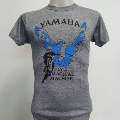 เสื้อยืด ผ้าเรยอง ลาย YAMAHA