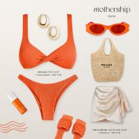 Nevada the twist Bikini บิกินี่สี Tangerine ดีเทล twist ด้านหน้า