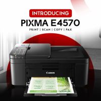 Printer Canon E4570 เครื่องพิมพ์ไร้สาย พิมพ์ผ่านมือถือได้ มีตลับหมึกแท้1ชุดพร้อมใช้งาน