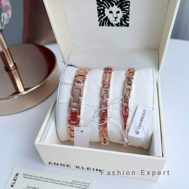 ของแท้100-นาฬิกาข้อมือ-anne-klein-womens-premium-crystal-accented-watch-and-bracelet-set