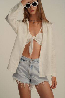 Linen Shirt + Organic Cotton BRA